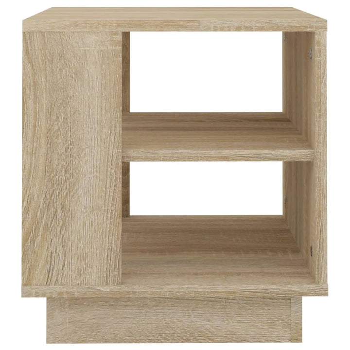 sofabord 40x40x43 cm konstrueret træ sonoma-eg