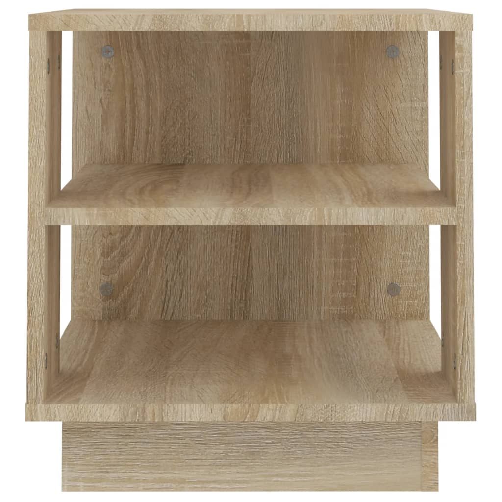 sofabord 40x40x43 cm konstrueret træ sonoma-eg