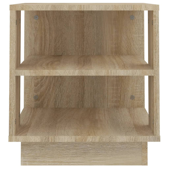 sofabord 40x40x43 cm konstrueret træ sonoma-eg