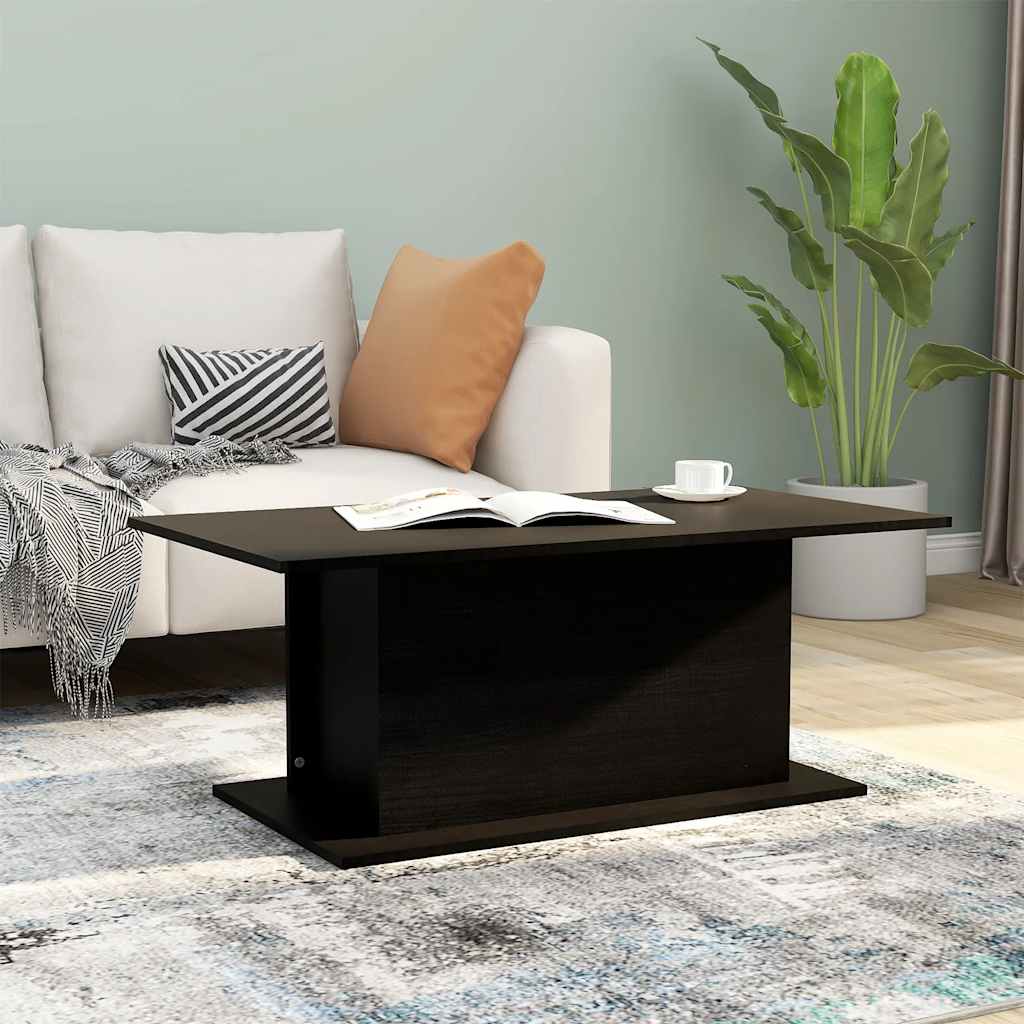 sofabord 102x55,5x40 cm konstrueret træ sort