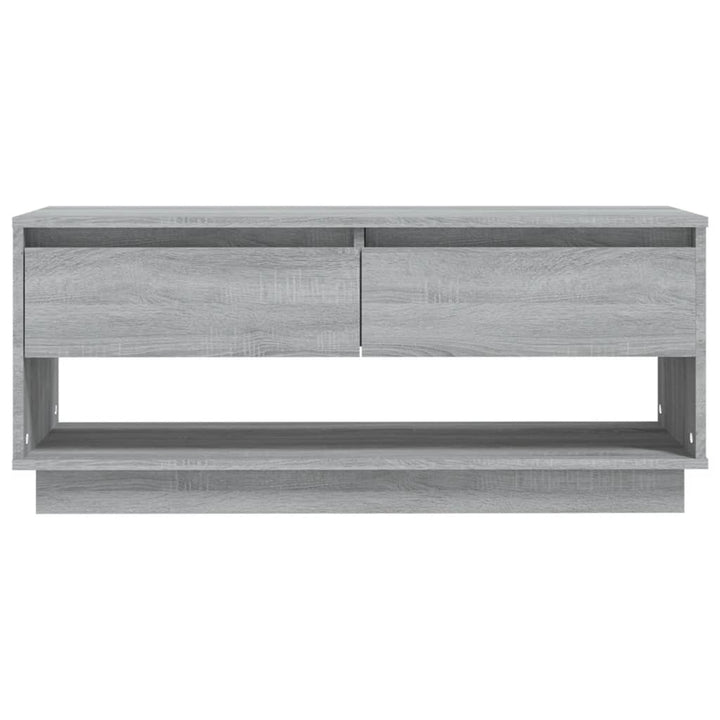 tv-bord 102x41x44 cm konstrueret træ grå sonoma-eg
