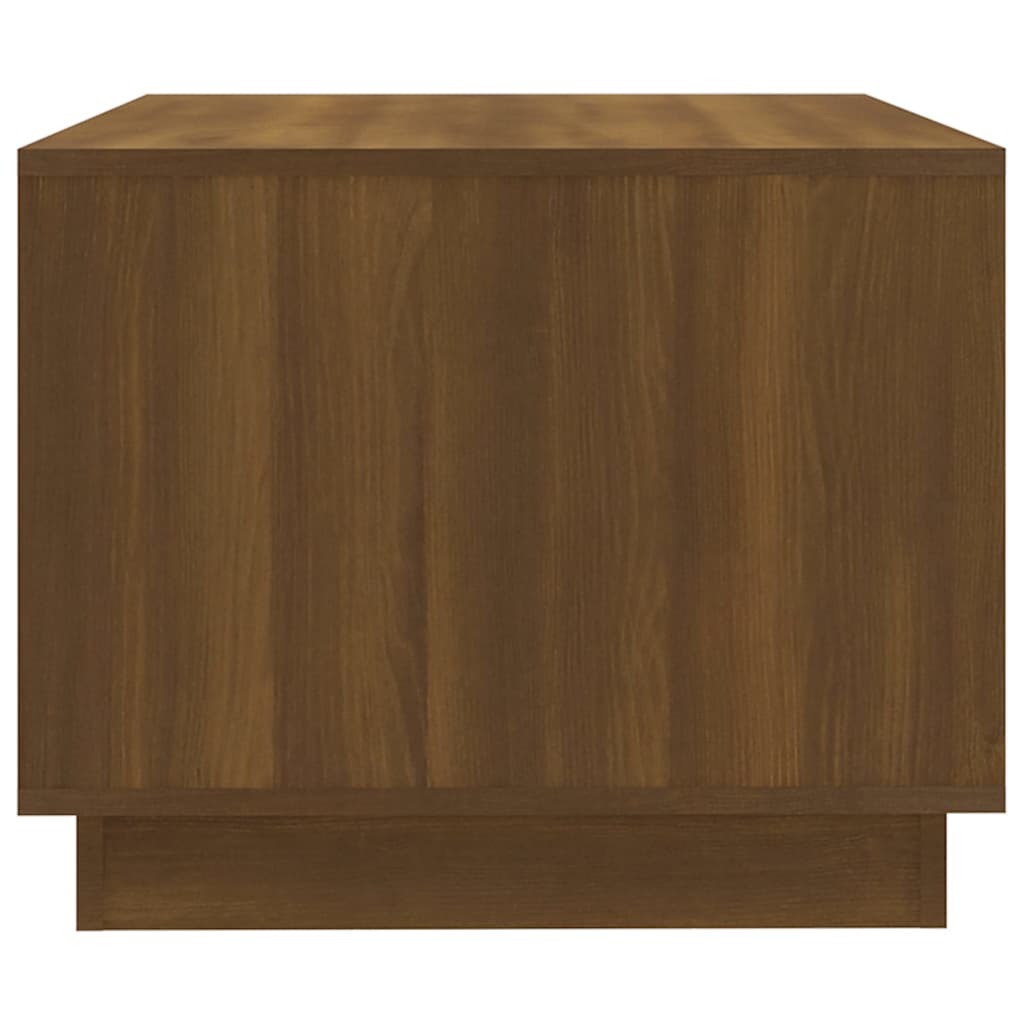 sofabord 102,5x55x44 cm konstrueret træ brun egetræ