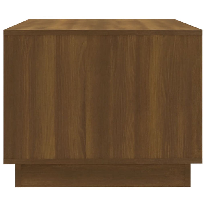 sofabord 102,5x55x44 cm konstrueret træ brun egetræ