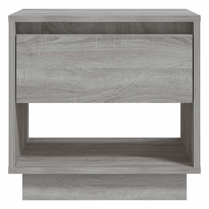 sengeborde 2 stk. 45x34x44 cm konstrueret træ grå sonoma-eg