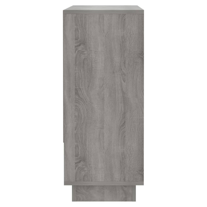 skænk 97x31x75 cm konstrueret træ grå sonoma-eg