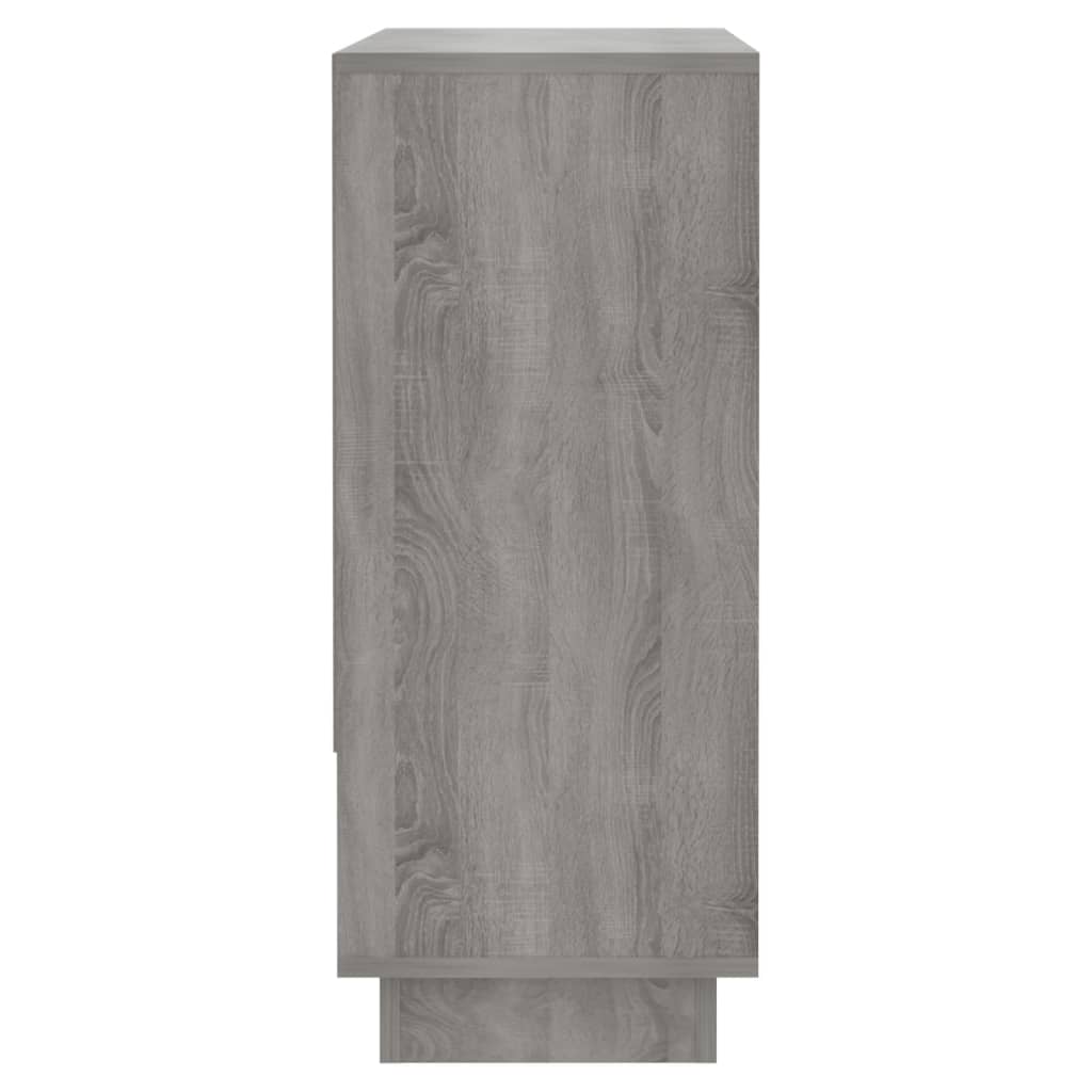 skænk 97x31x75 cm konstrueret træ grå sonoma-eg