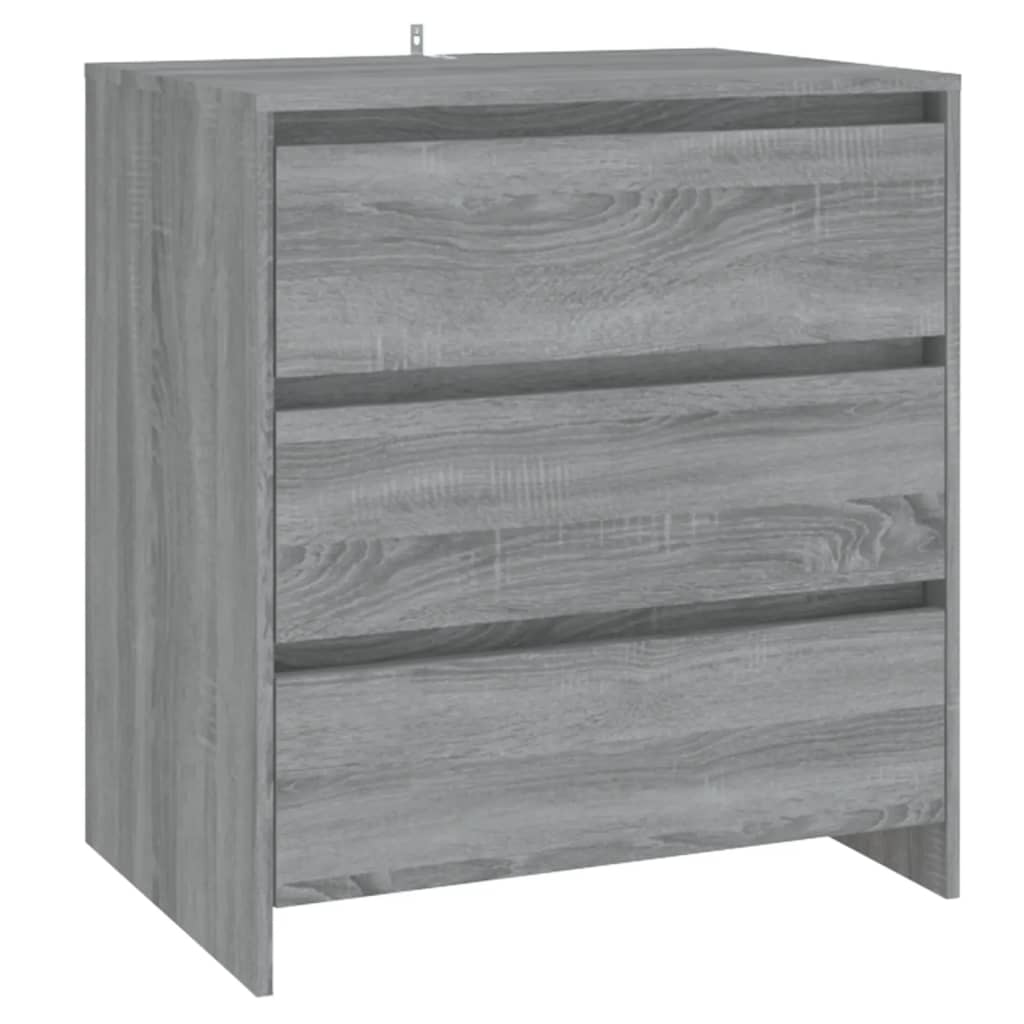 skænk 70x41x75 cm konstrueret træ grå sonoma-eg