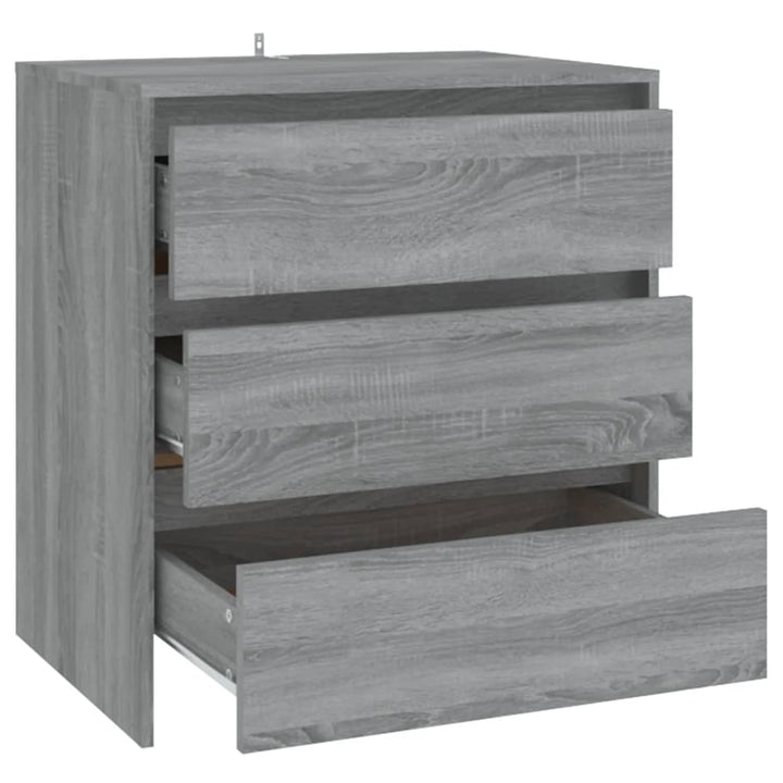 skænk 70x41x75 cm konstrueret træ grå sonoma-eg