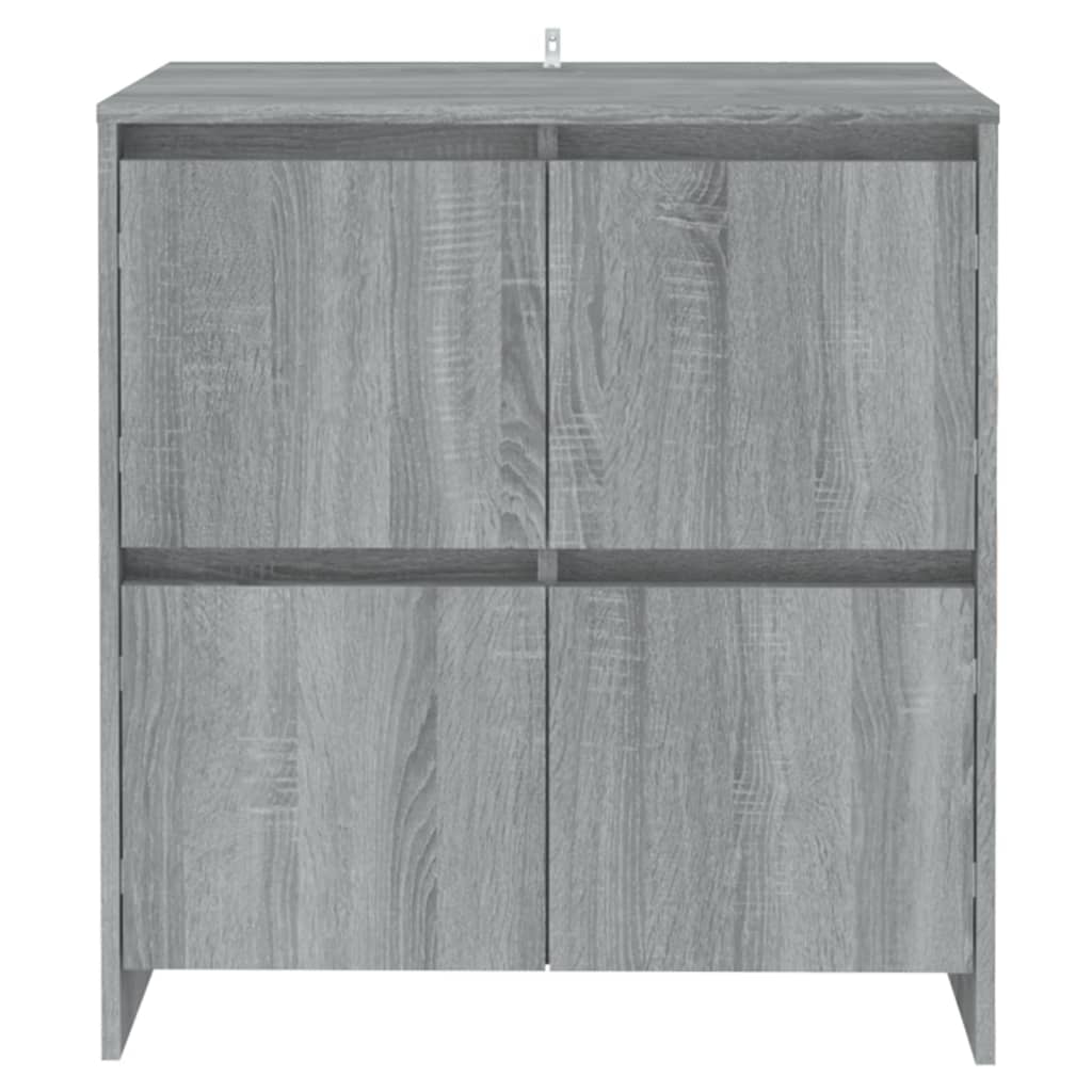 skænk 70x41x75 cm konstrueret træ grå sonoma-eg