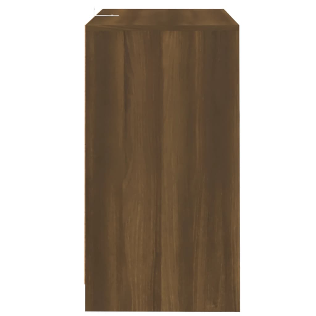skænk 70x41x75 cm konstrueret træ brun egetræsfarve
