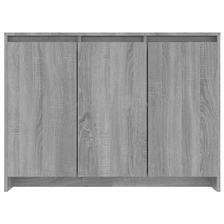 skænk 102x33x75 cm konstrueret træ grå sonoma-eg