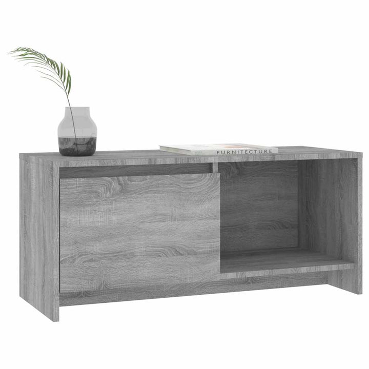 tv-bord 90x35x40 cm konstrueret træ grå sonoma-eg
