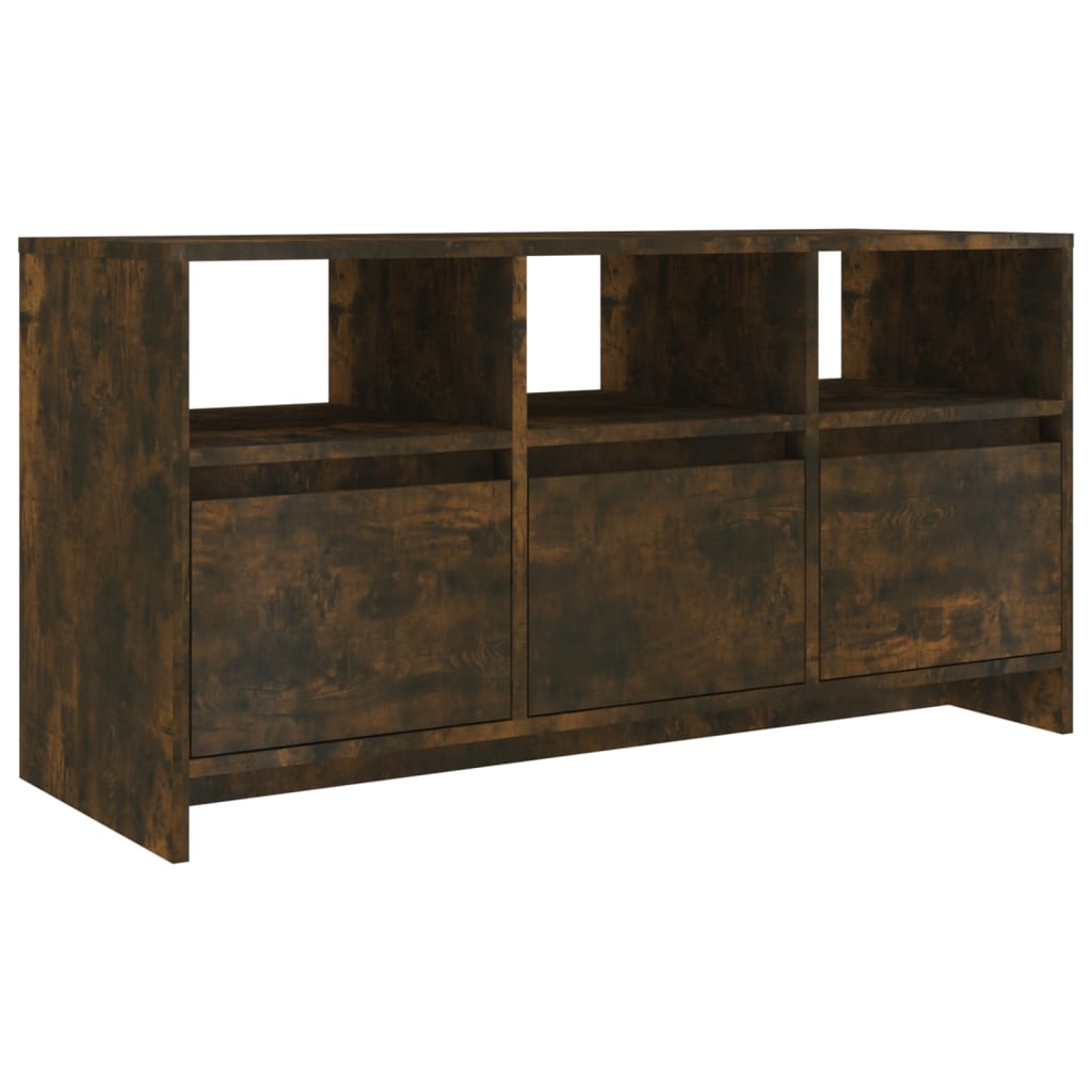 tv-bord 102x37,5x52,5 cm konstrueret træ røget egetræsfarve