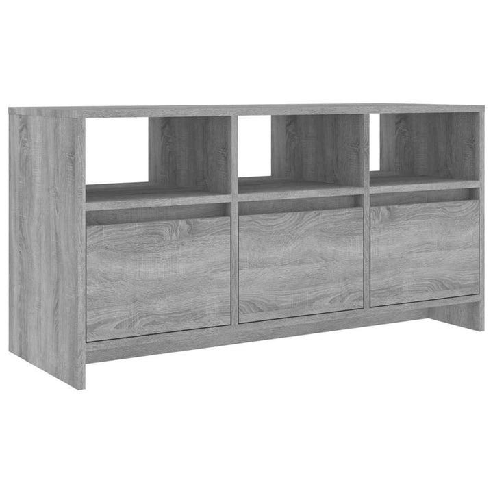 tv-bord 102x37,5x52,5 cm konstrueret træ grå sonoma-eg