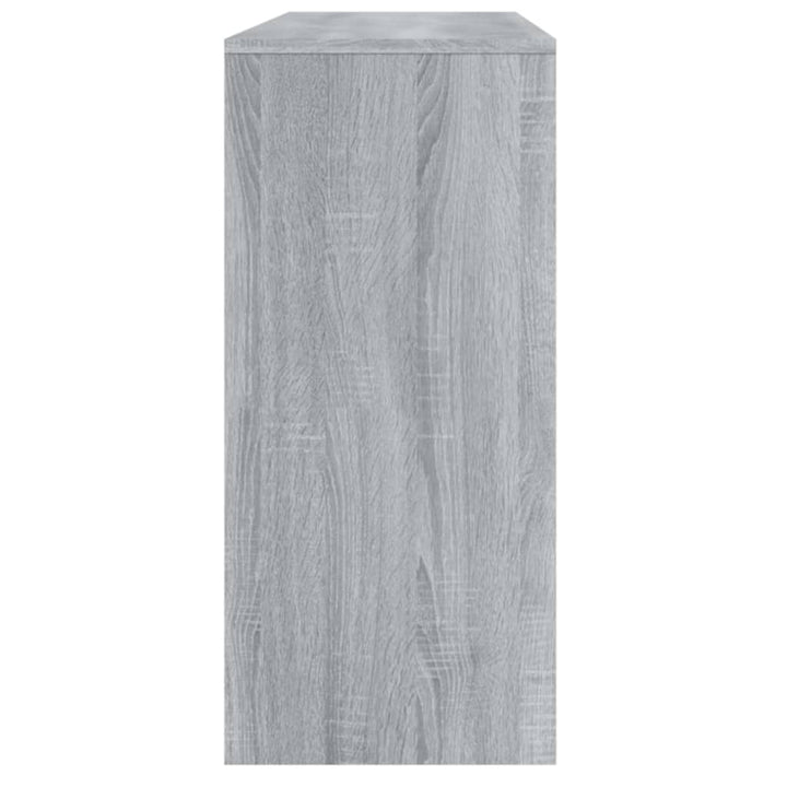 konsolbord 100x35x76,5 cm konstrueret træ grå sonoma-eg