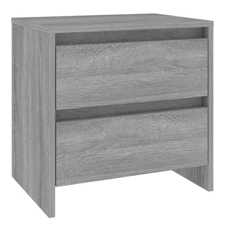 sengebord 45x34,5x44,5 cm konstrueret træ grå sonoma-eg
