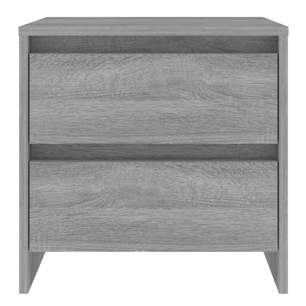 sengebord 45x34,5x44,5 cm konstrueret træ grå sonoma-eg