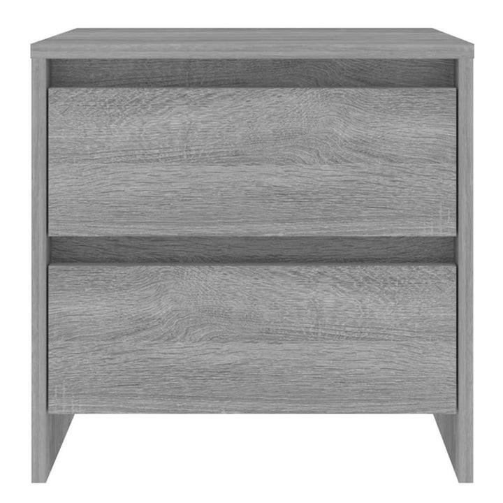 sengebord 45x34,5x44,5 cm konstrueret træ grå sonoma-eg
