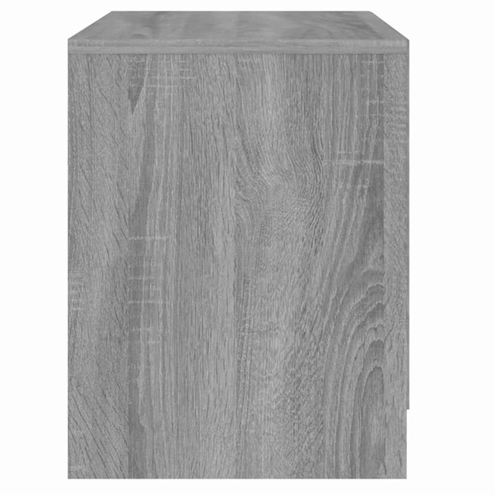 sengebord 45x34,5x44,5 cm konstrueret træ grå sonoma-eg