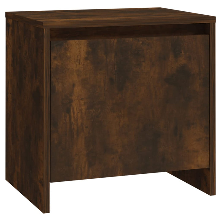 sengeborde 2 stk. 45x34x44,5 cm konstrueret træ røget egetræ