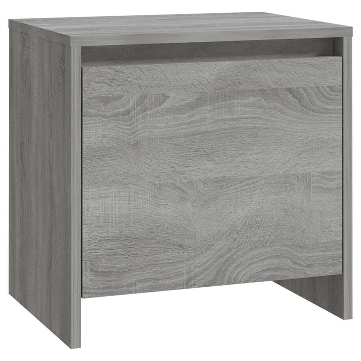 sengeborde 2 stk. 45x34x44,5 cm konstrueret træ grå sonoma-eg