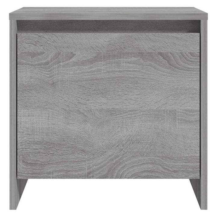 sengeborde 2 stk. 45x34x44,5 cm konstrueret træ grå sonoma-eg
