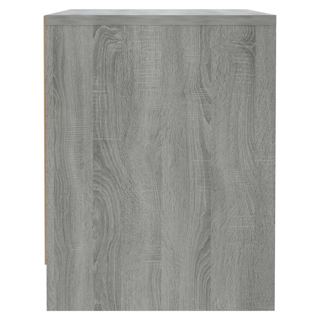 sengeborde 2 stk. 45x34x44,5 cm konstrueret træ grå sonoma-eg