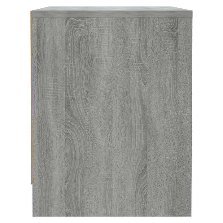 sengeborde 2 stk. 45x34x44,5 cm konstrueret træ grå sonoma-eg
