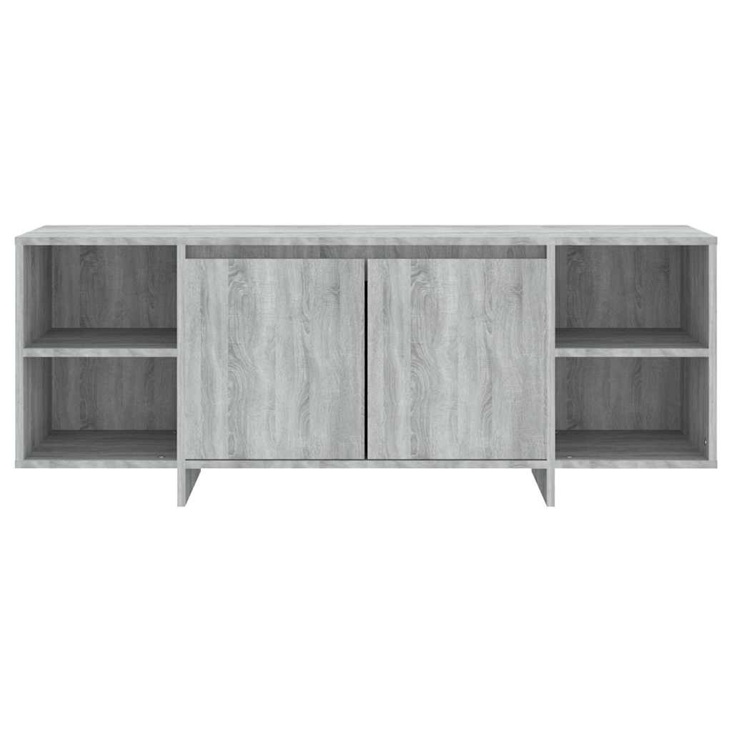 tv-skab 130x35x50 cm konstrueret træ grå sonoma-eg