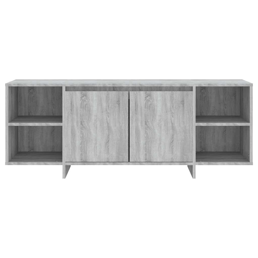 tv-skab 130x35x50 cm konstrueret træ grå sonoma-eg