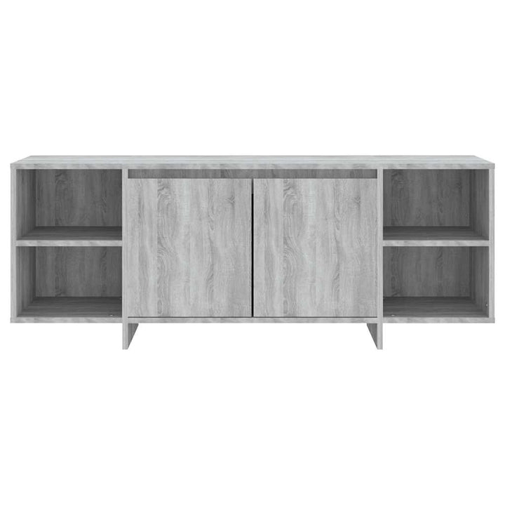 tv-skab 130x35x50 cm konstrueret træ grå sonoma-eg