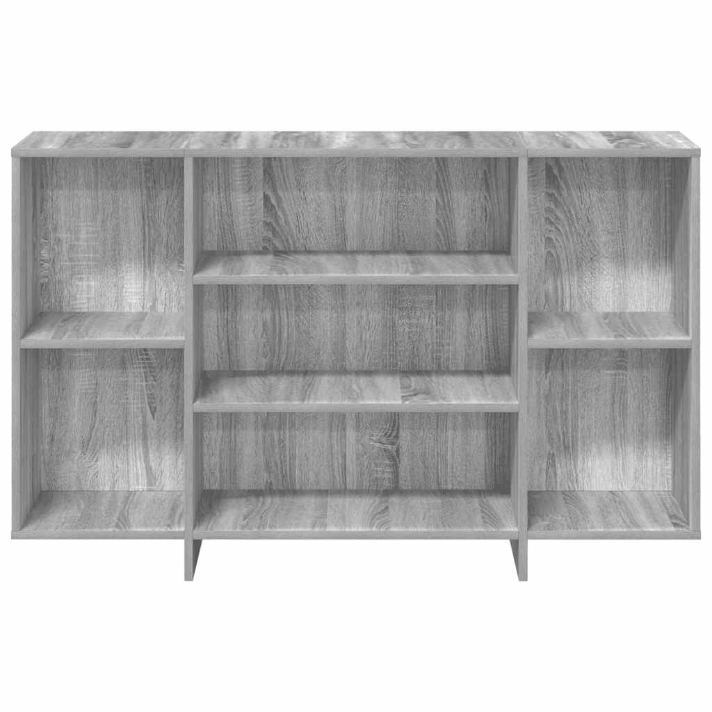 skænk 120x30x75 cm konstrueret træ grå sonoma-eg