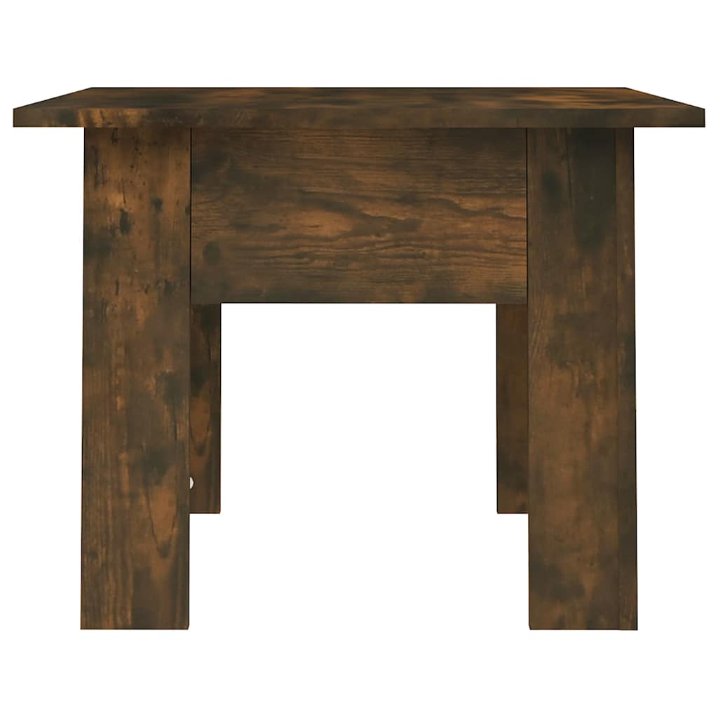 sofabord 55x55x42 cm konstrueret træ røget egetræsfarve