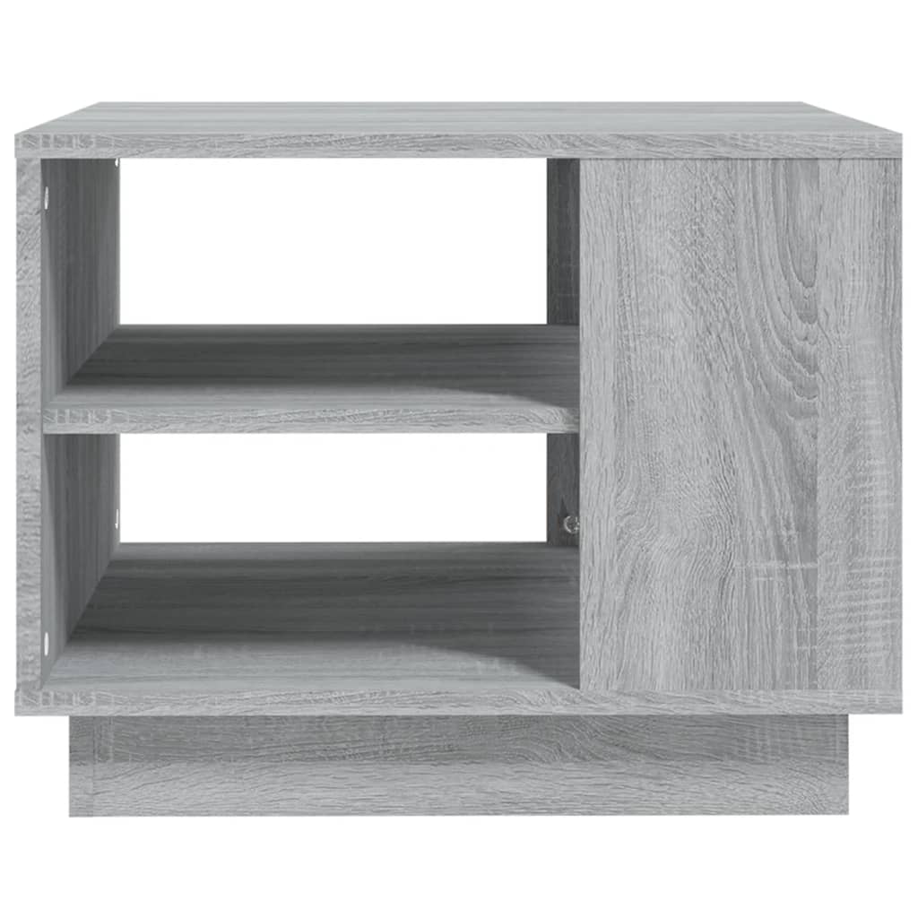 sofabord 55x55x43 cm konstrueret træ grå sonoma-eg