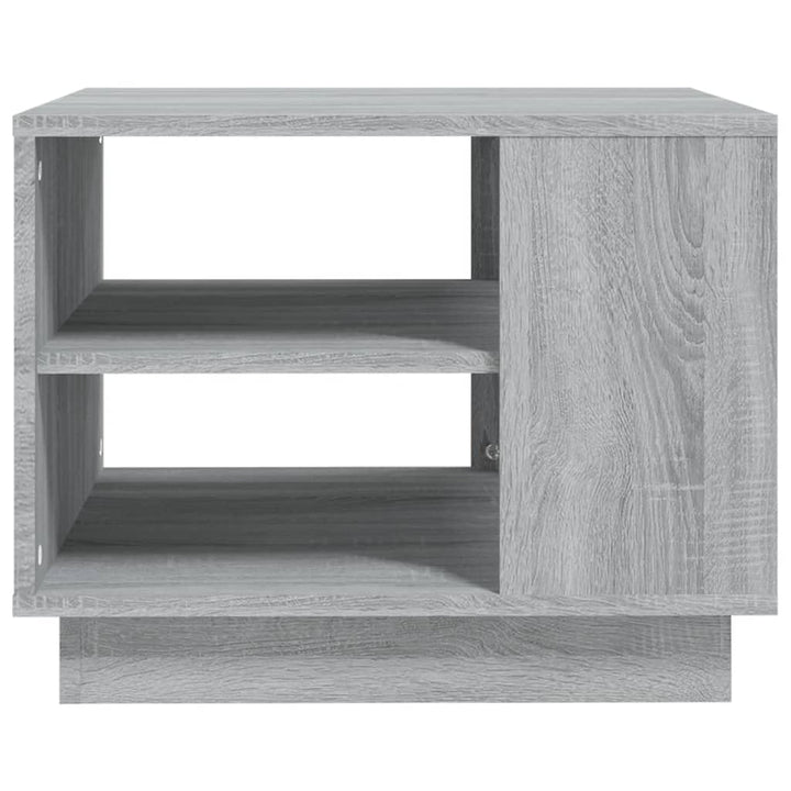 sofabord 55x55x43 cm konstrueret træ grå sonoma-eg