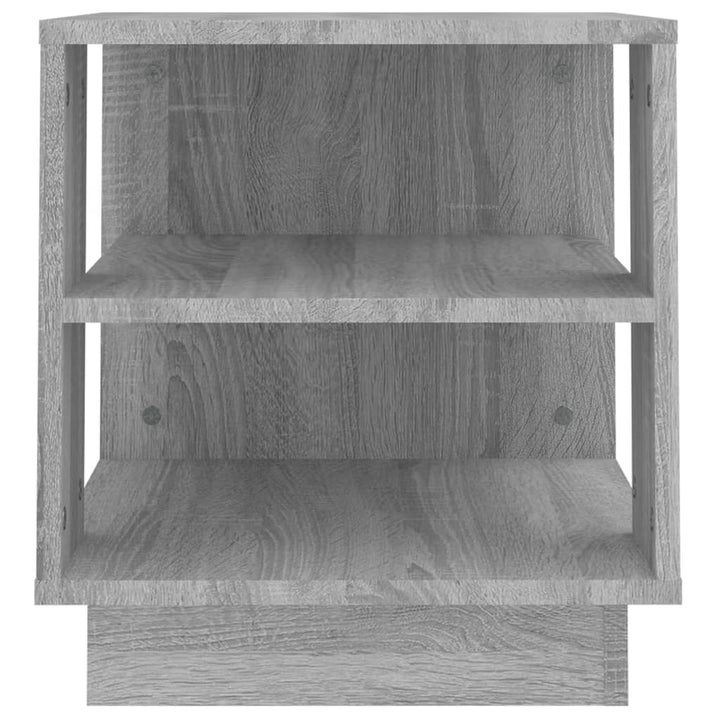sofabord 40x40x43 cm konstrueret træ grå sonoma-eg