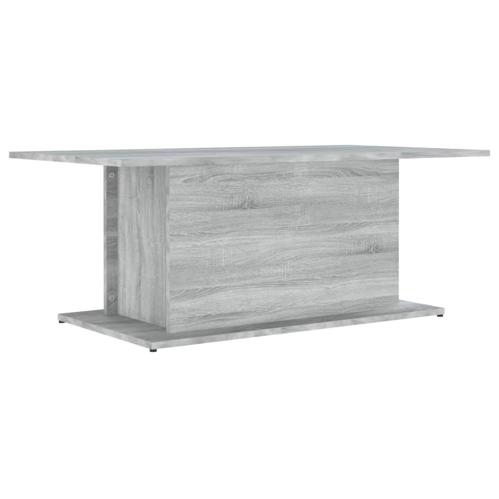 sofabord 102x55,5x40 cm konstrueret træ grå sonoma-eg