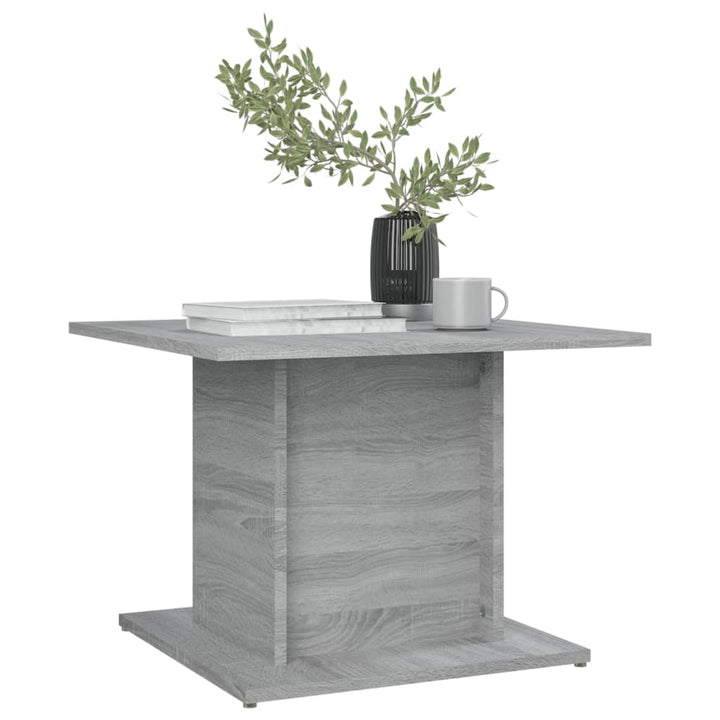 sofabord 55,5x55,5x40 cm konstrueret træ grå sonoma-eg