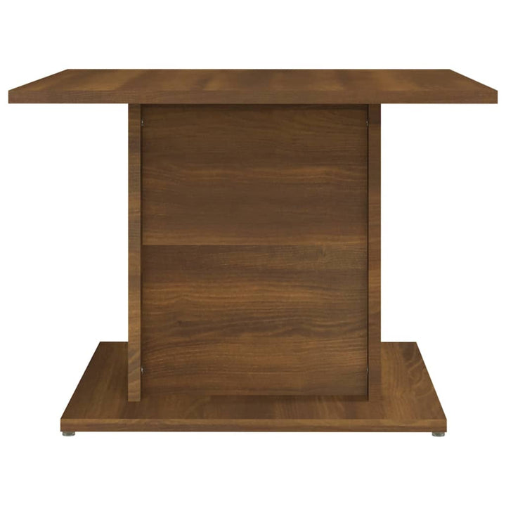 sofabord 55,5x55,5x40 cm konstrueret træ brun egetræsfarve