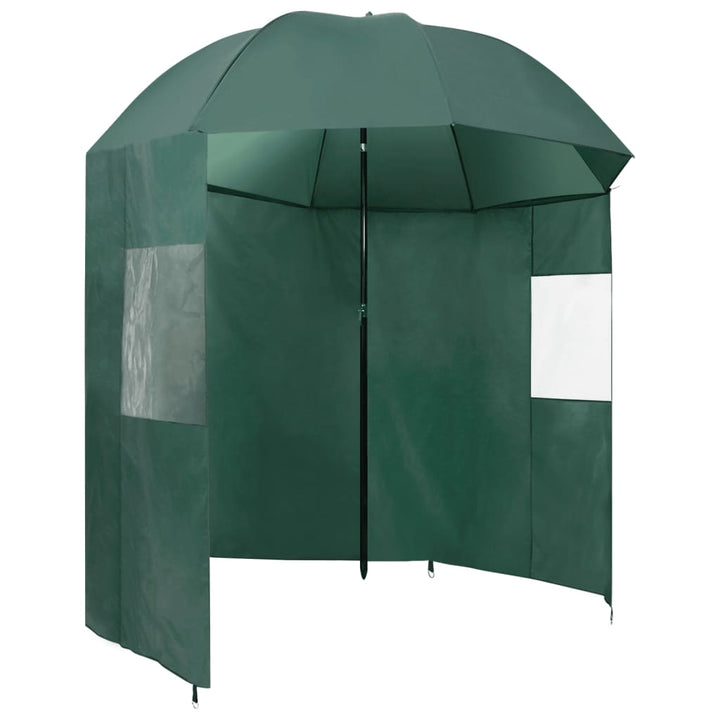 parasol til fisketure 220x185 cm grøn