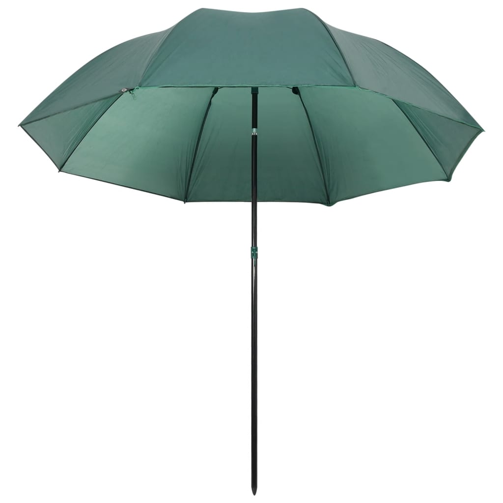 parasol til fisketure 220x185 cm grøn