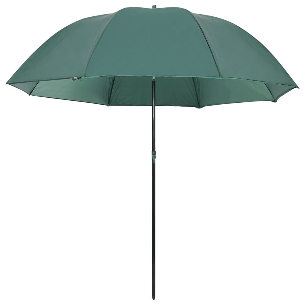 parasol til fisketure 220x185 cm grøn