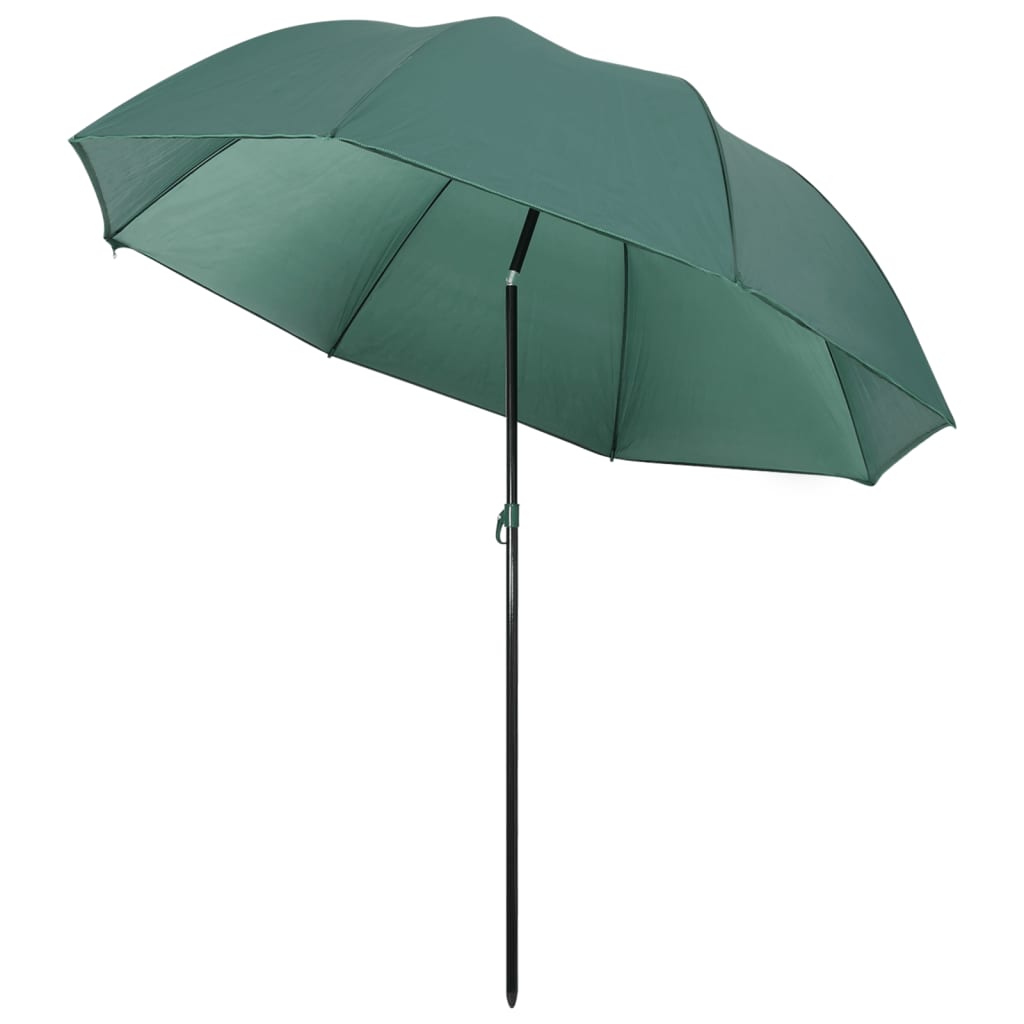 parasol til fisketure 220x185 cm grøn