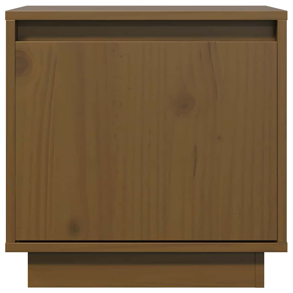 sengeborde 2 stk. 40x30x40 cm massivt fyrretræ gyldenbrun