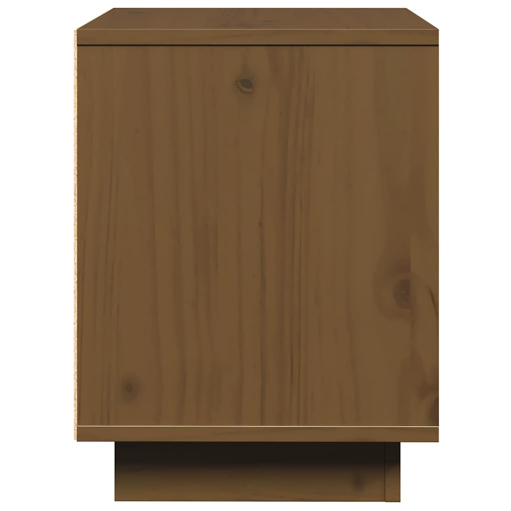 sengeborde 2 stk. 40x30x40 cm massivt fyrretræ gyldenbrun