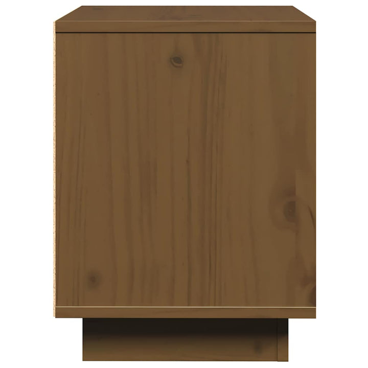 sengeborde 2 stk. 40x30x40 cm massivt fyrretræ gyldenbrun