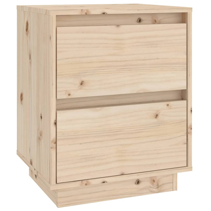 sengebord 40x35x50 cm massivt fyrretræ