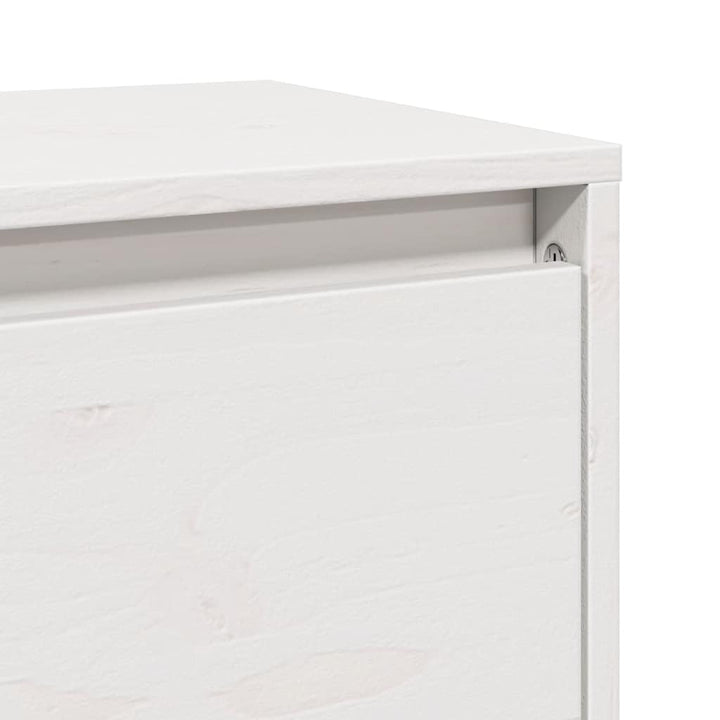 vægskabe 2 stk. 80x30x35 cm massivt fyrretræ hvid