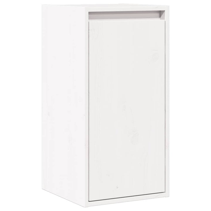 vægskabe 2 stk. 30x30x60 cm massivt fyrretræ hvid