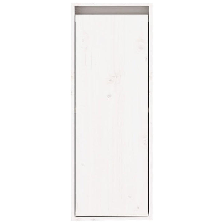 vægskab 30x30x80 cm massivt fyrretræ hvid